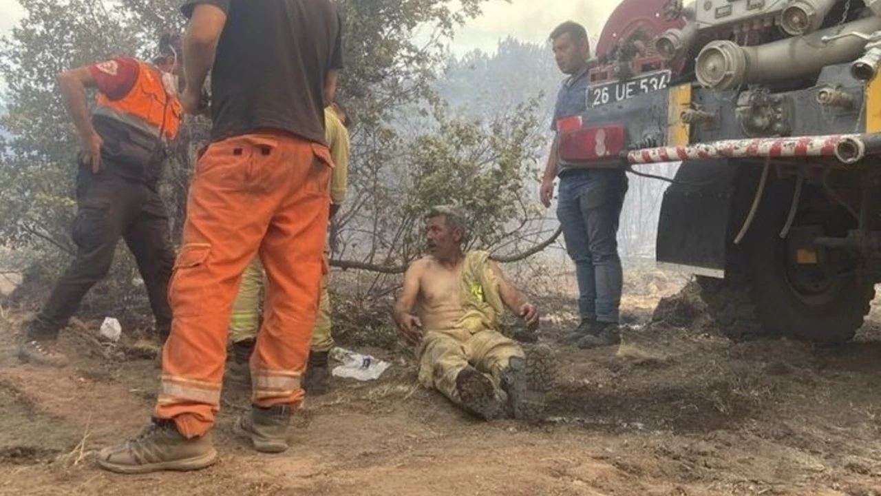 Eskişehir’de yangından çıkarılan orman işçisi: “Kurtarın beni”