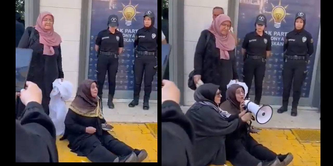 Kadınlardan AKP binası önünde protesto