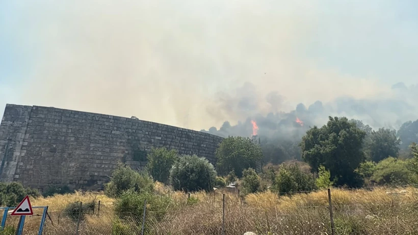 Antalya'da yangın Perge Antik Kenti'ne sıçradı!