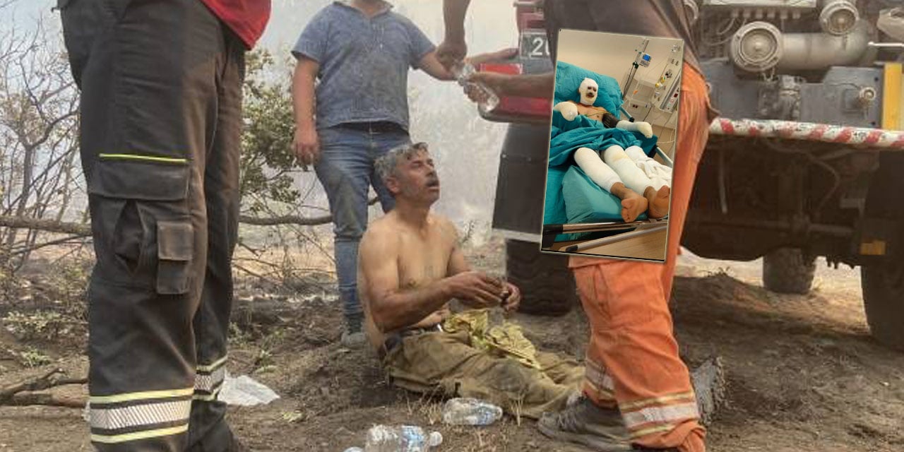 10 kişinin öldüğü yangından kurtulan orman işçisinin son görüntüsü