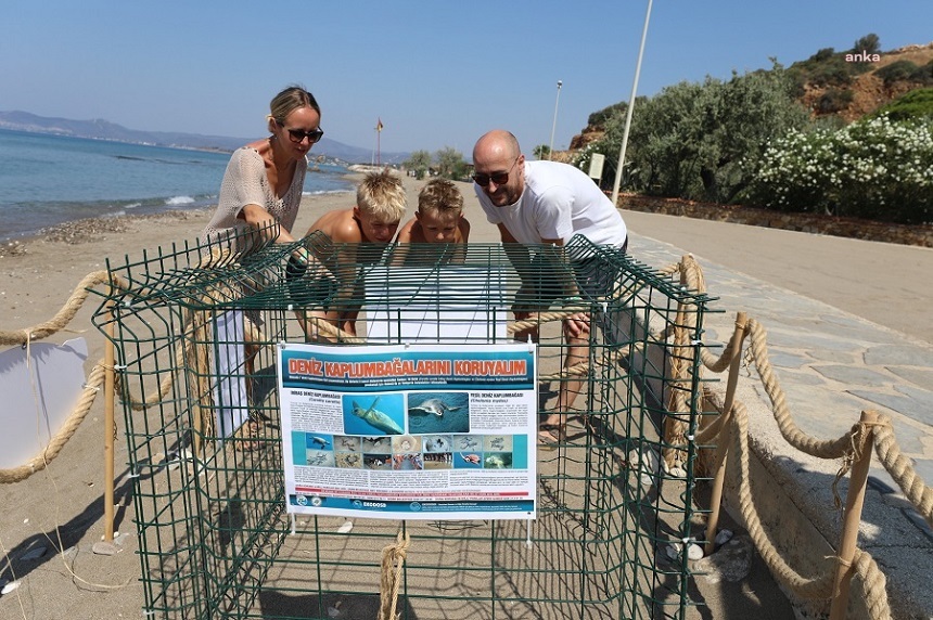 Menderes’te Caretta Caretta heyecanı: Yumurtlama alanı koruma altında