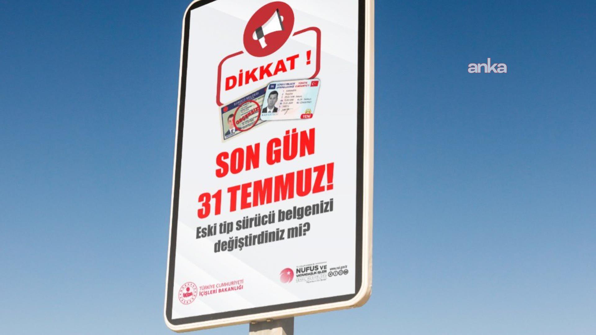 Eski tip sürücü belgelerini değiştirmek için son 3 gün