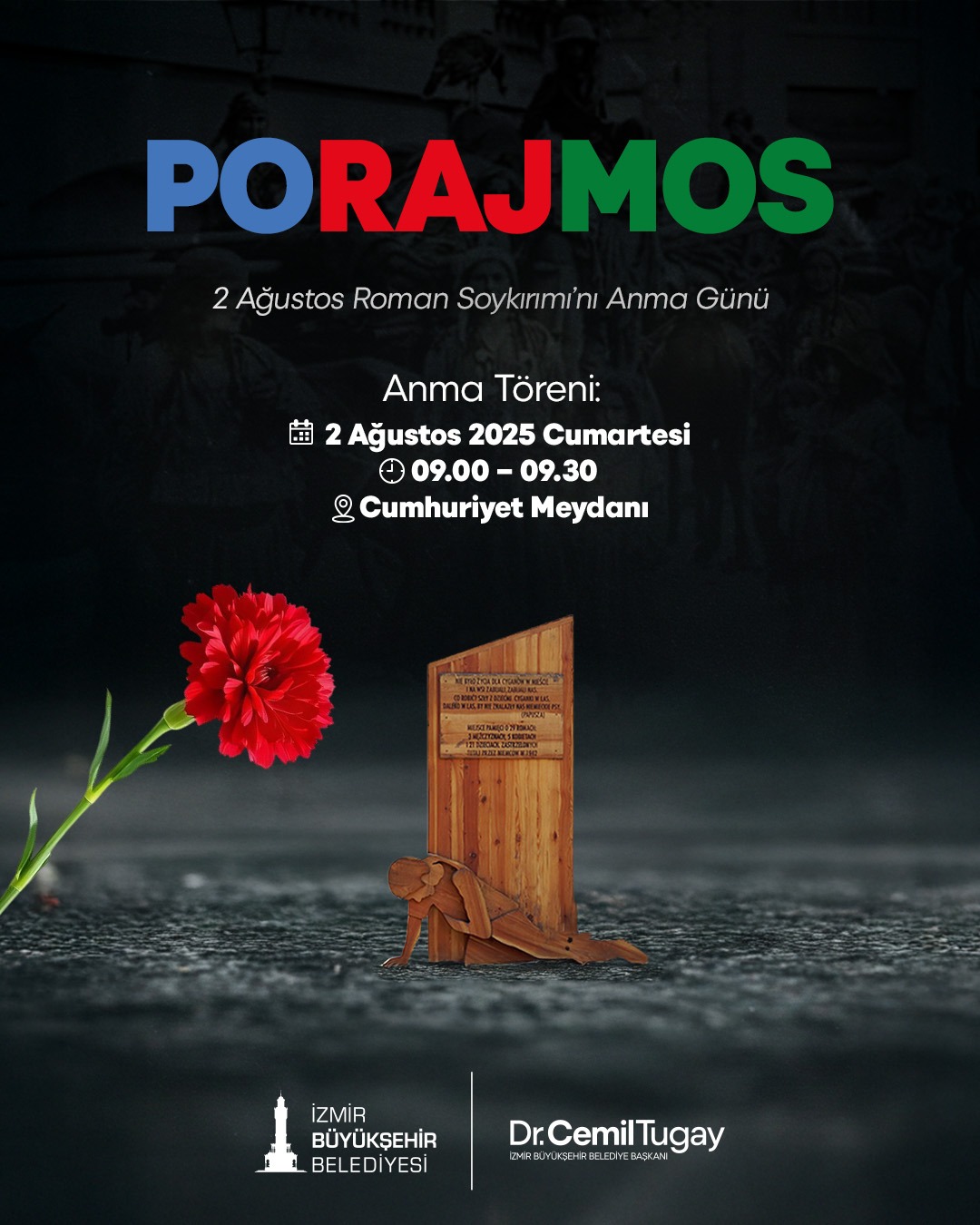 İzmir’de roman soykırımı için anma töreni