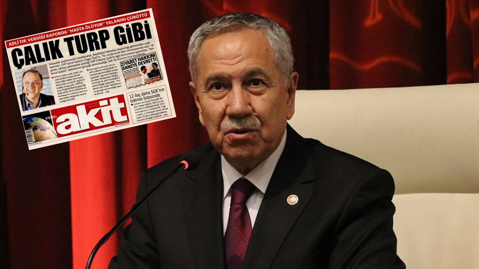 Bülent Arınç’tan Yeni Akit’e sert tepki: Ahlaktan, edepten yoksun bir gazete