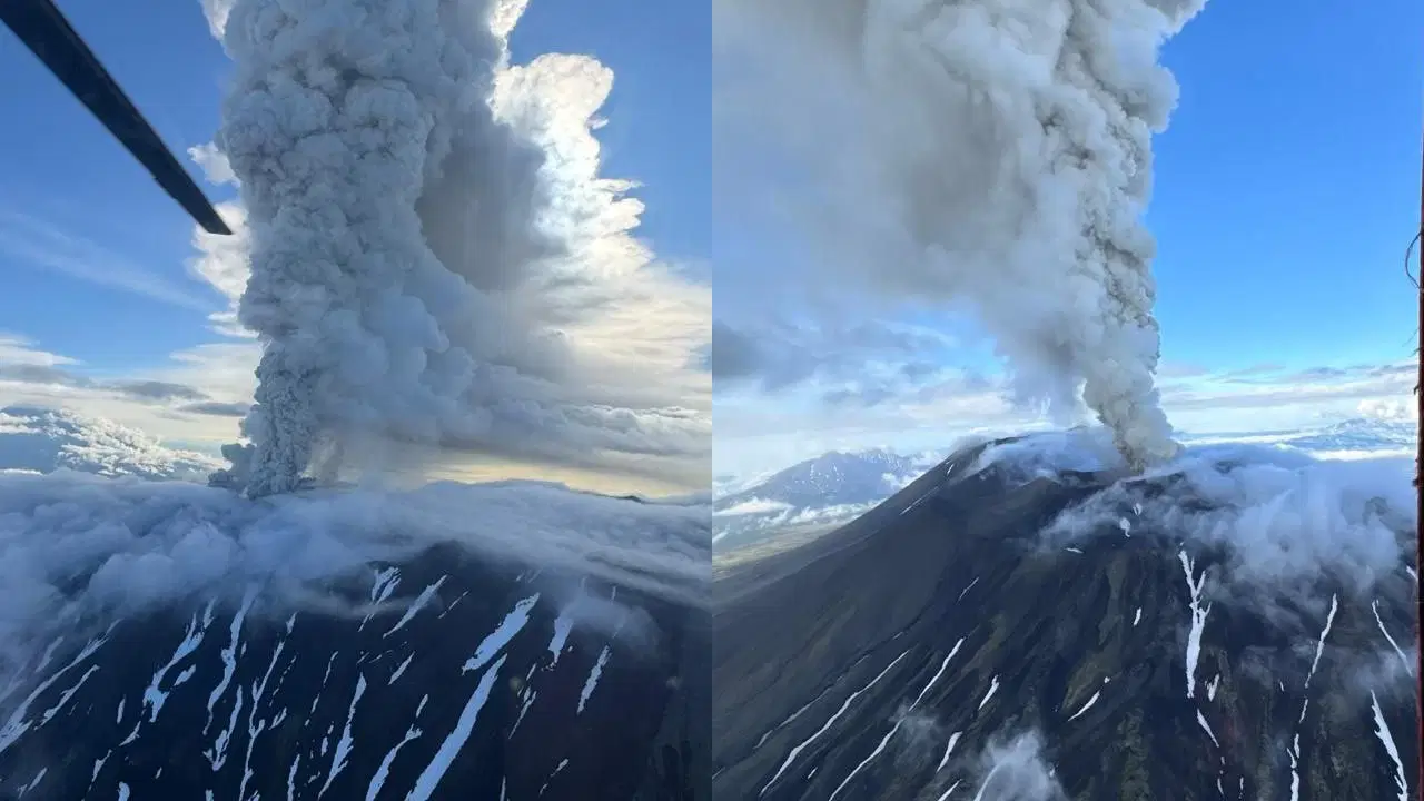 Rusya'daki yanardağ 600 yıl sonra patladı