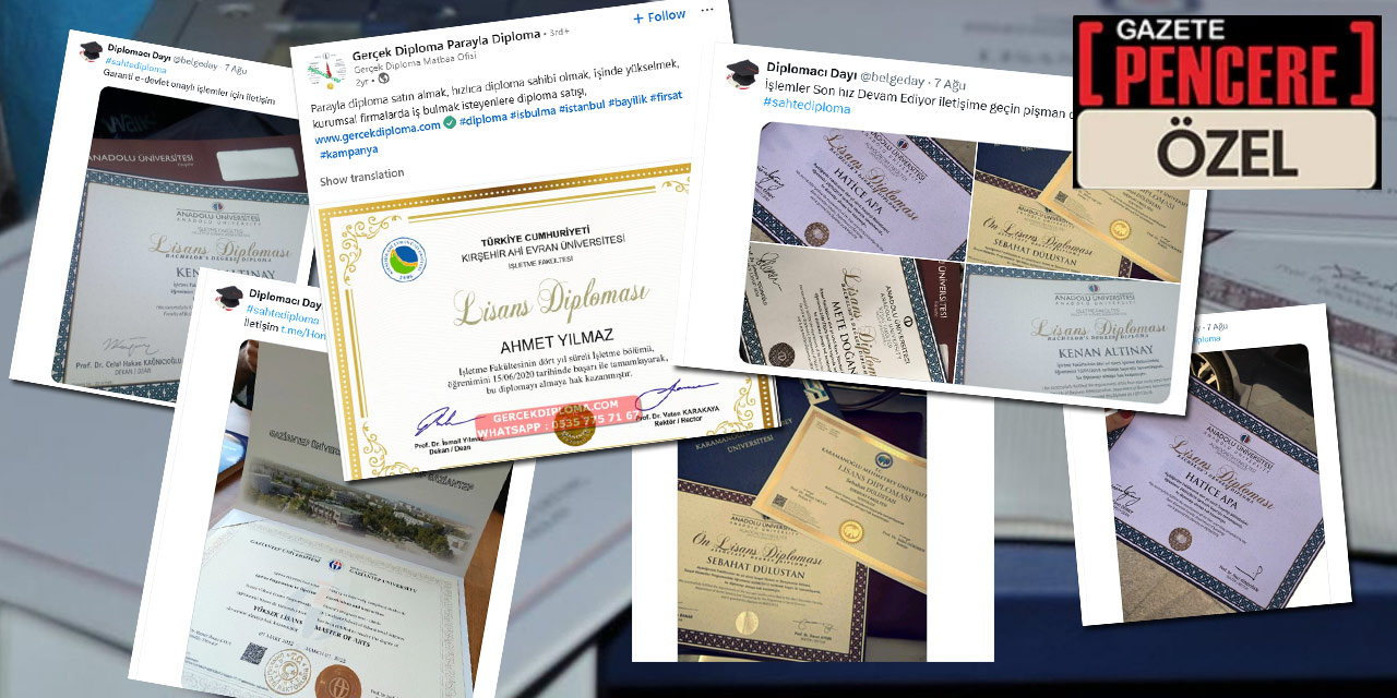 ‘E-Devlet onaylı’ diye diploma satanlardan ‘elinizi çabuk tutun’ mesajı