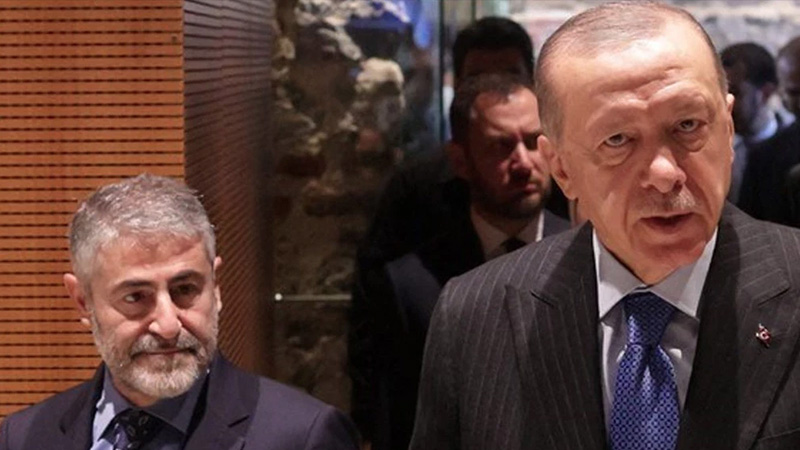 Dolmabahçe'de sürpriz görüşme: Erdoğan, eski Maliye Bakanı Nebati ile 'ekonomi' konuştu