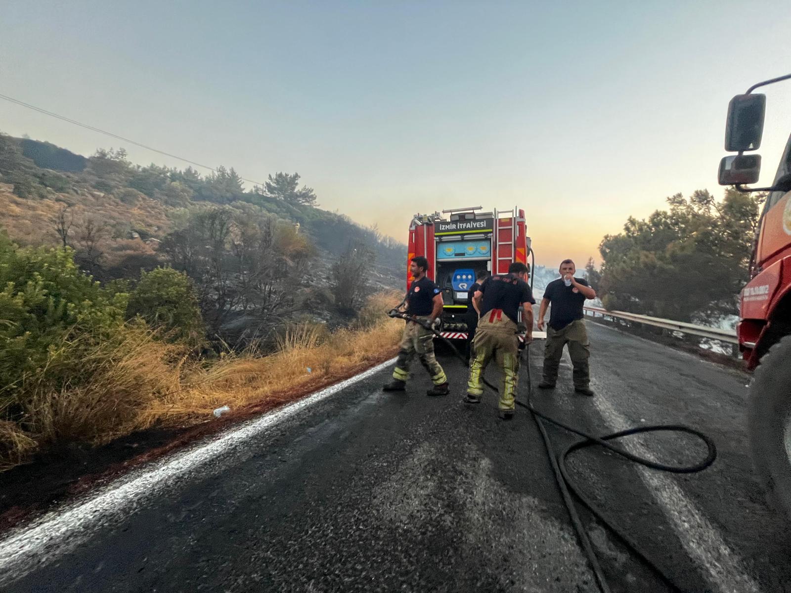 Urla'da yangın kontrol altına alındı