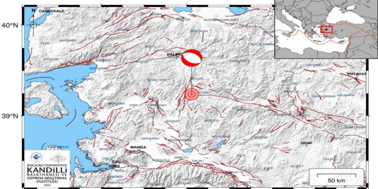 Kandilli'den Balıkesir depremi için bilgilendirme geldi