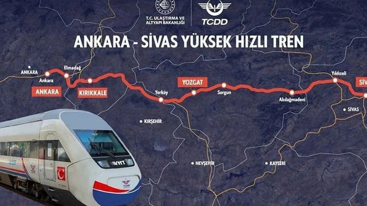"1 saat 50 dakika dendi Ankara -Sivas YHT hattında süre 3,5 saati aşıyor"