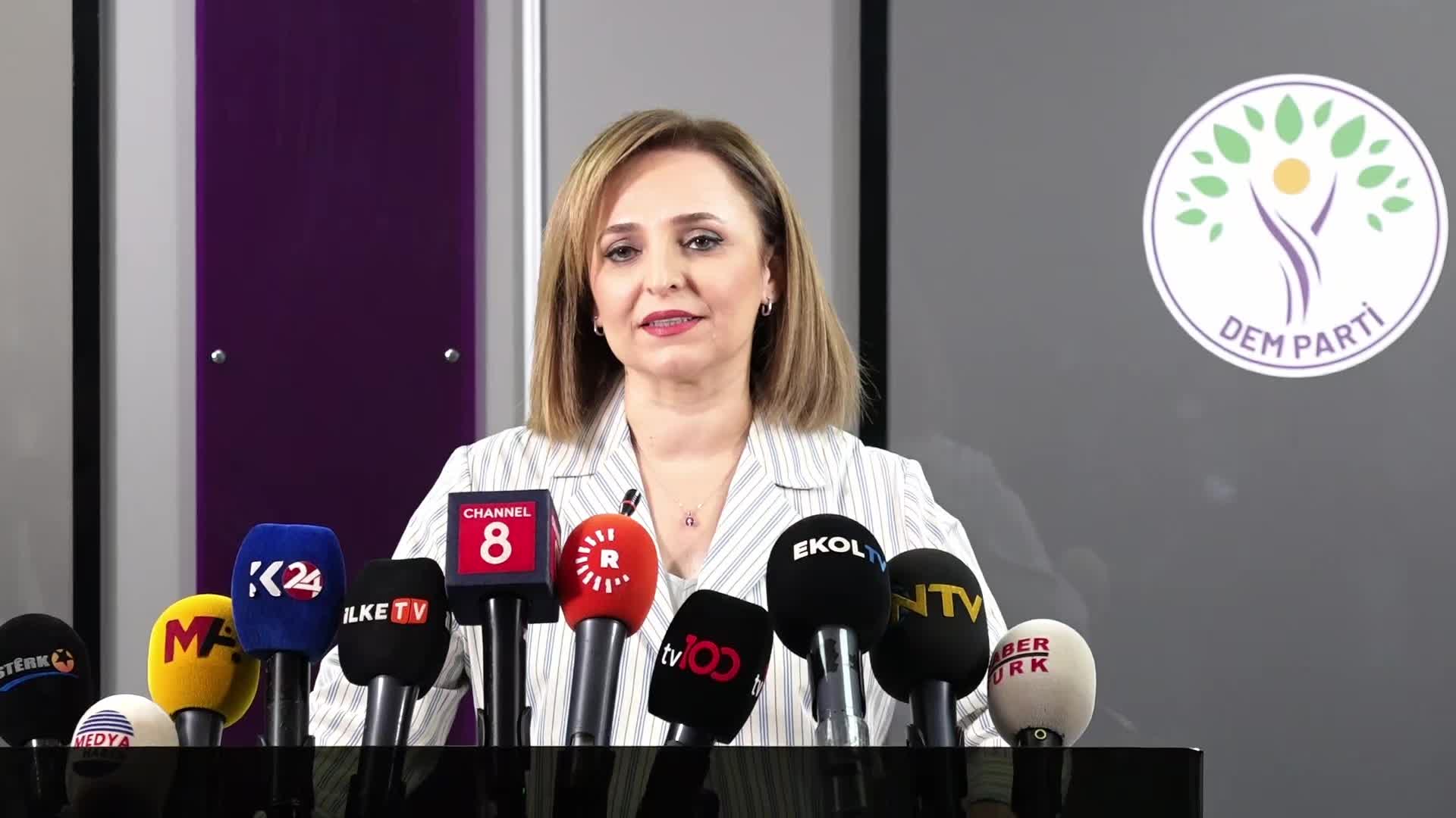 DEM Parti Sözcüsü Ayşegül Doğan'dan Hakan Fidan'a: 'Demagoji yapmayı tercih ediyor'