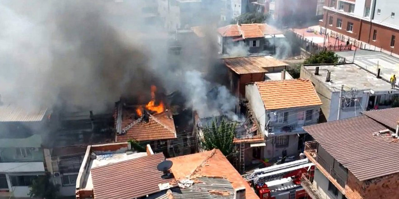 İzmir'de korkutan yangın