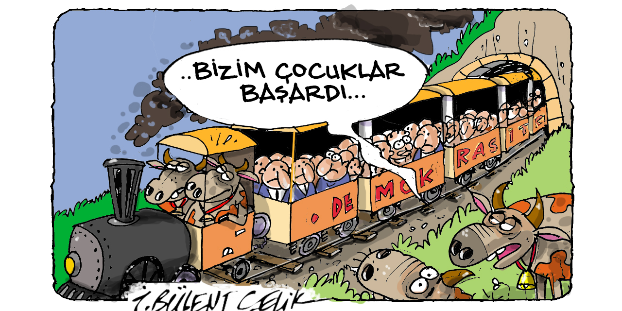 İ. Bülent Çelik'in 18 Ağustos 2025 tarihli karikatürü