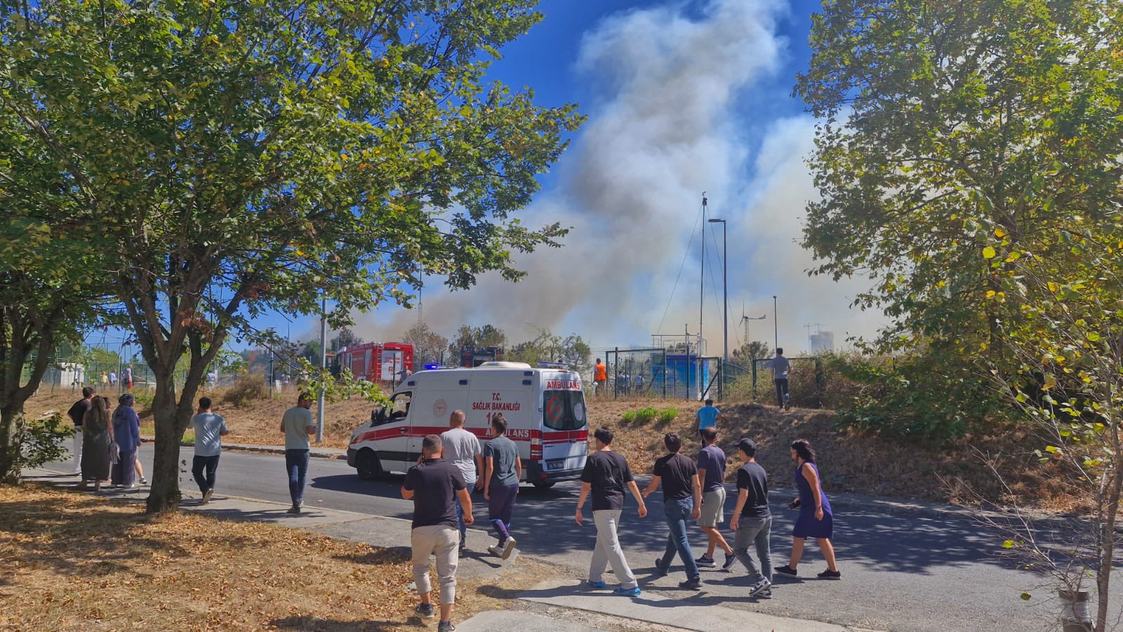 Sarıyer’de İTÜ Ayazağa Kampüsünde yangın