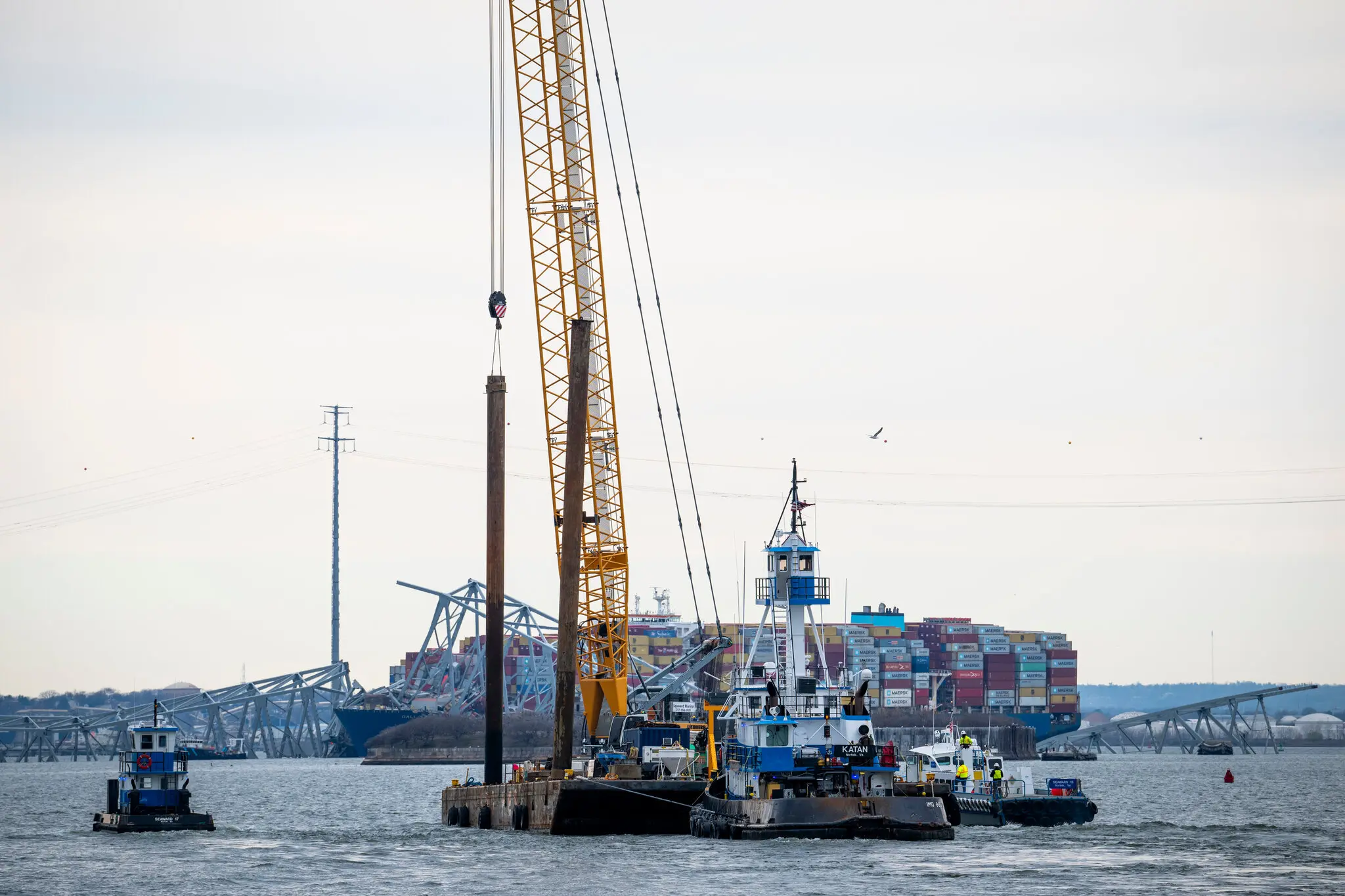 Yetkililer Baltimore Köprüsü için uyardı: Yeniden inşası birkaç yıl sürebilir