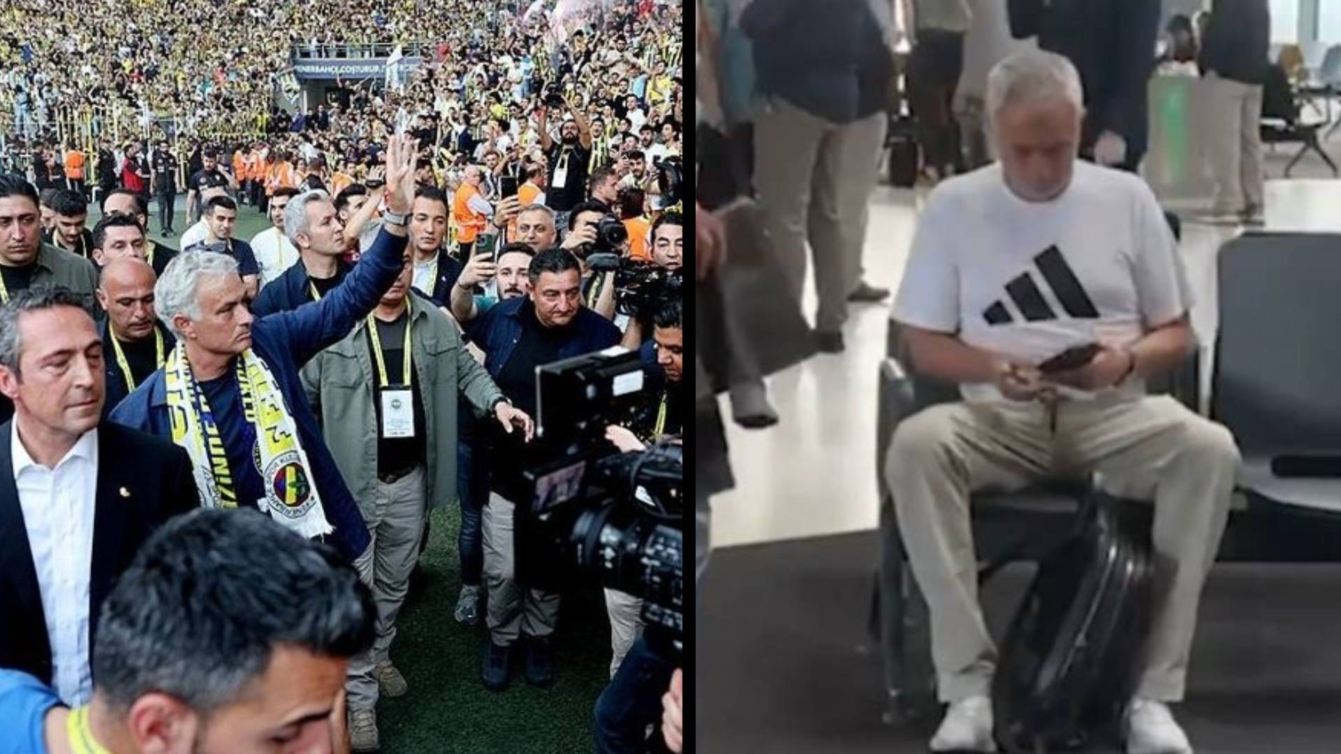 Binler karşılamıştı: Jose Mourinho Türkiye'den tek başına ayrıldı