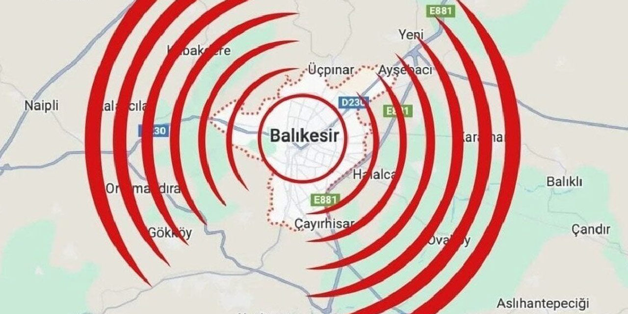 Balıkesir'de korkutan deprem