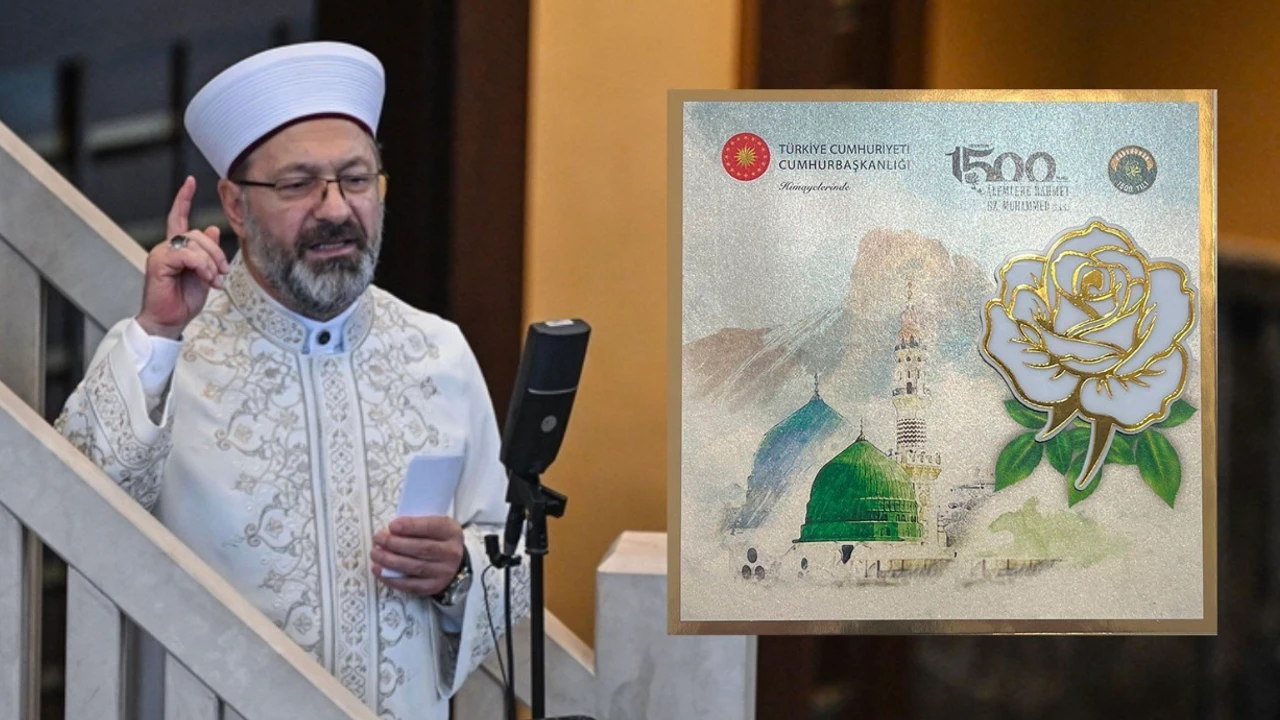 Diyanet İşleri Başkanı Ali Erbaş imzalı altın varaklı davetiye tartışma başlattı