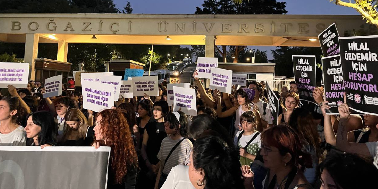 Boğaziçi'nde öldürülen Hilal Özdemir için protesto: Öğrenciler yürüyüşe geçti