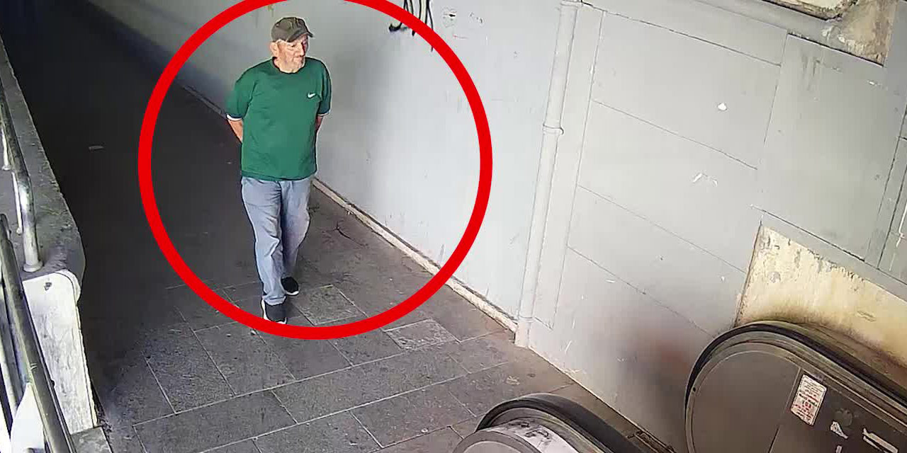 Yürüyen merdivenlere sabotaj: Kameraya yakalandılar!