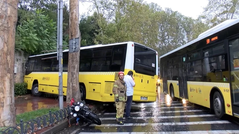 İstanbul'a yağmur düşünce: Zincirleme kazalar meydana geldi
