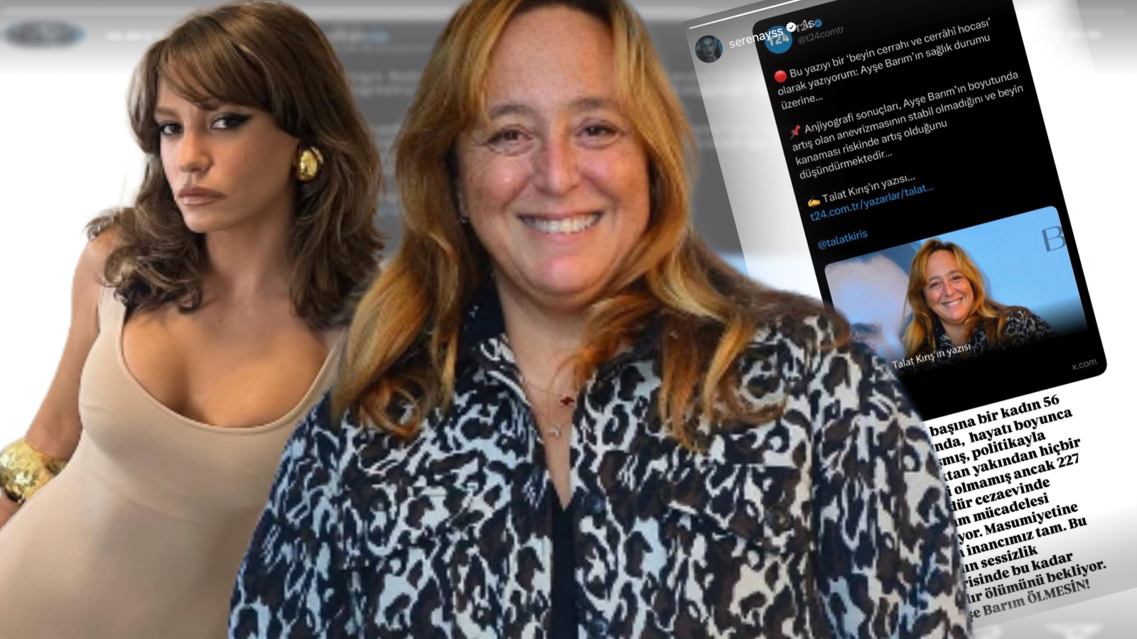 Serenay Sarıkaya'dan çağrı: "Ayşe Barım ölmesin!"