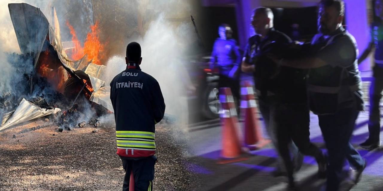Bolu’da boşanmak isteyen eşinin köyünü ateşe verdi
