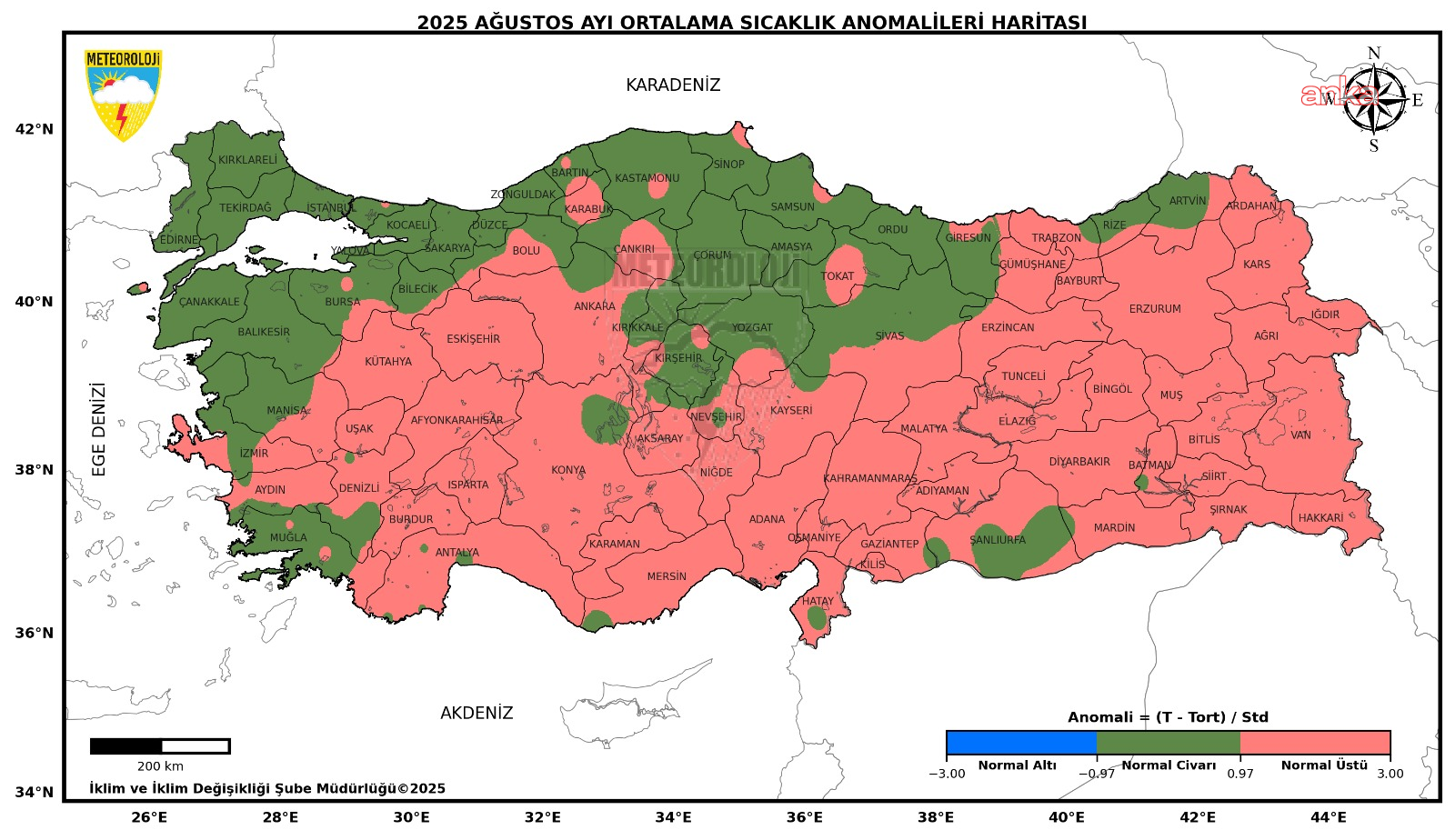 Meteoroloji verilerine göre 'son 55 yılın en sıcak 4'üncü ağustos ayı' bu yıldı