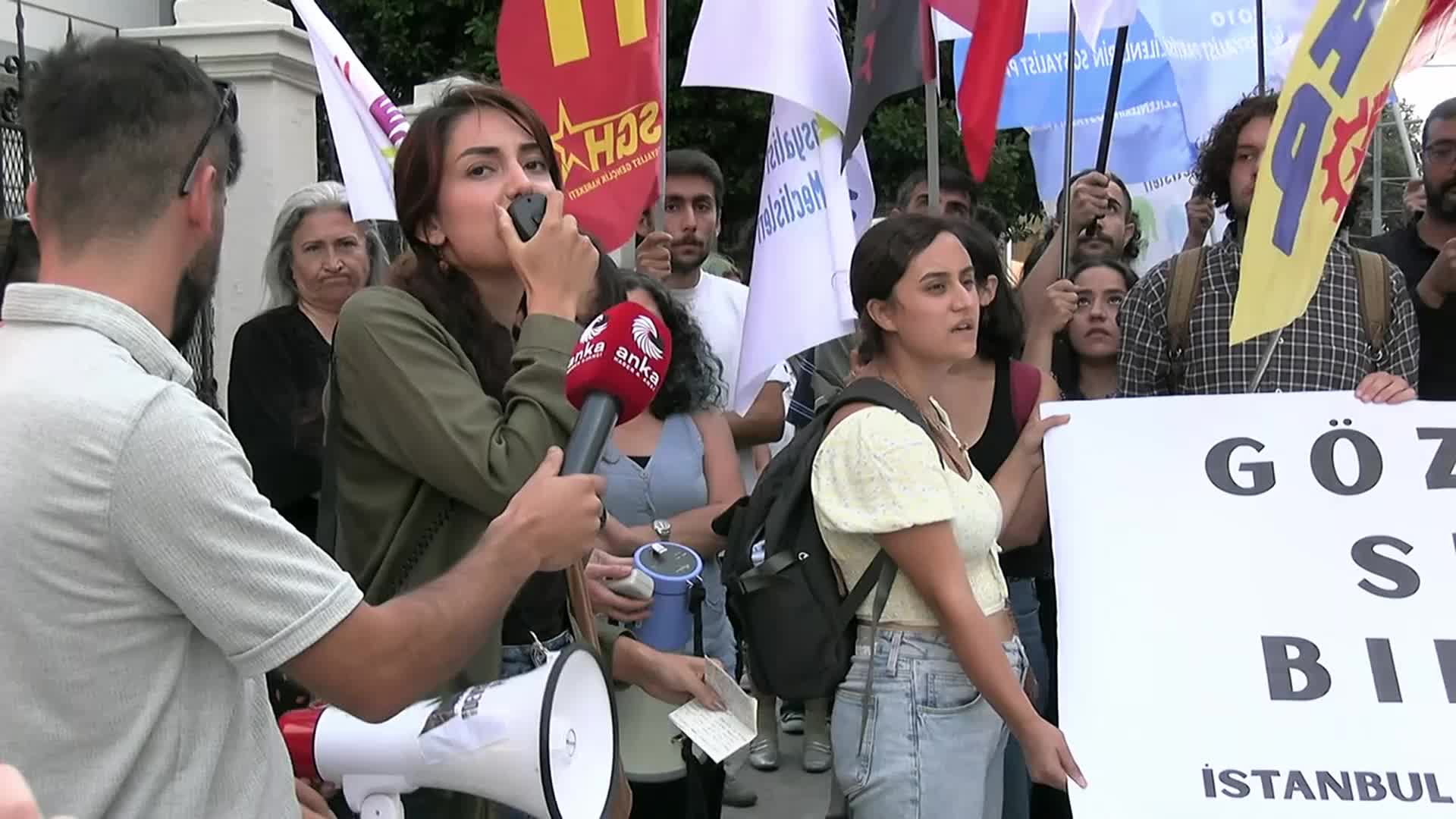 ESP'ye yönelik operasyona karşı İstanbul Emek Barış ve Demokrasi Güçleri'nden protesto: Direnecek, örgütlenecek ve kazanacağız