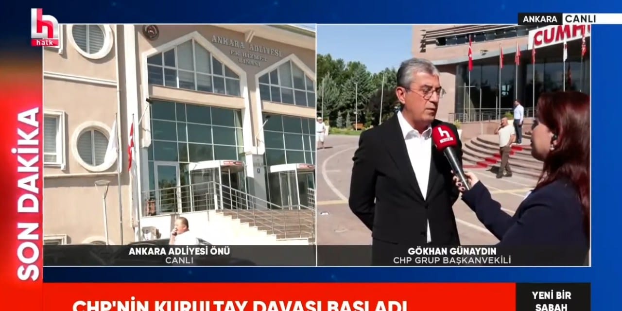 CHP Genel Merkezi önünden rest: ‘Kimse mahkeme kararıyla buraya ayak koyamaz’