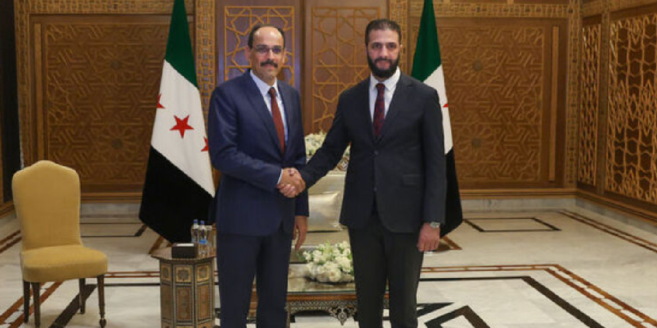 MİT Başkanı Kalın, Şam'da Ahmed Şara ile görüştü