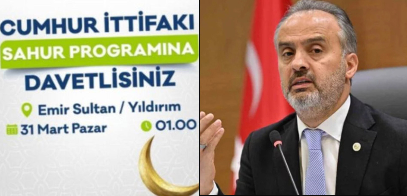 AKP'nin Bursa adayı seçim yasağına uymadı: Sahur programı YSK engeline takıldı