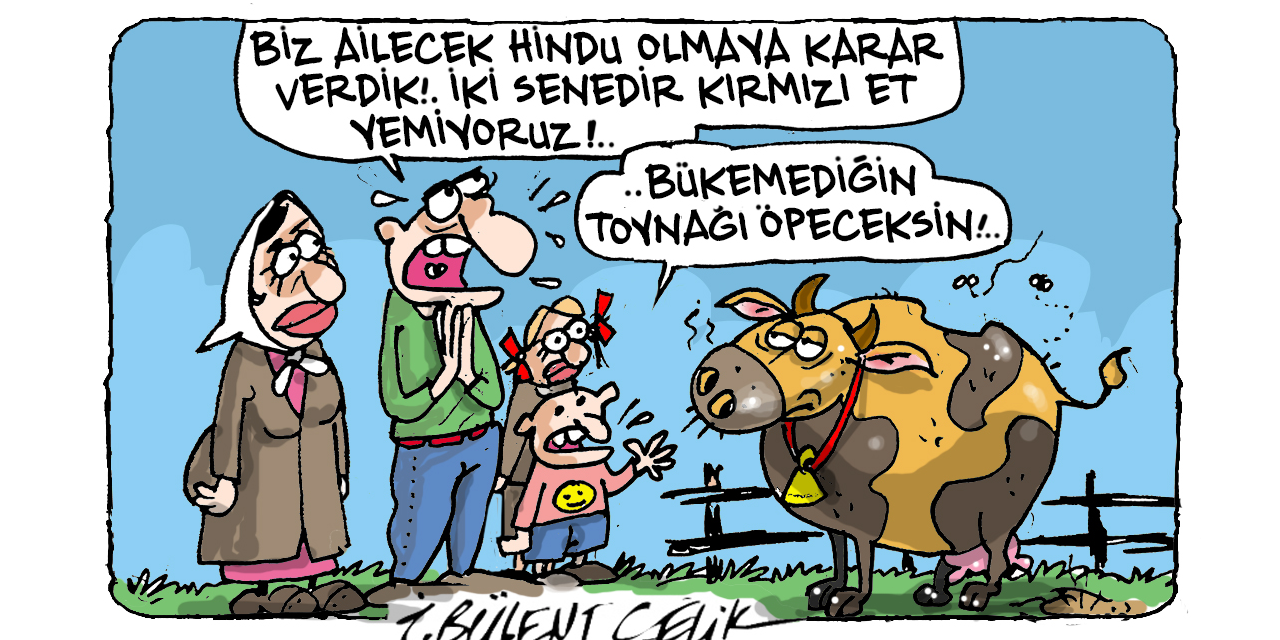 İ. Bülent Çelik'in 23 Eylül 2025 tarihli karikatürü
