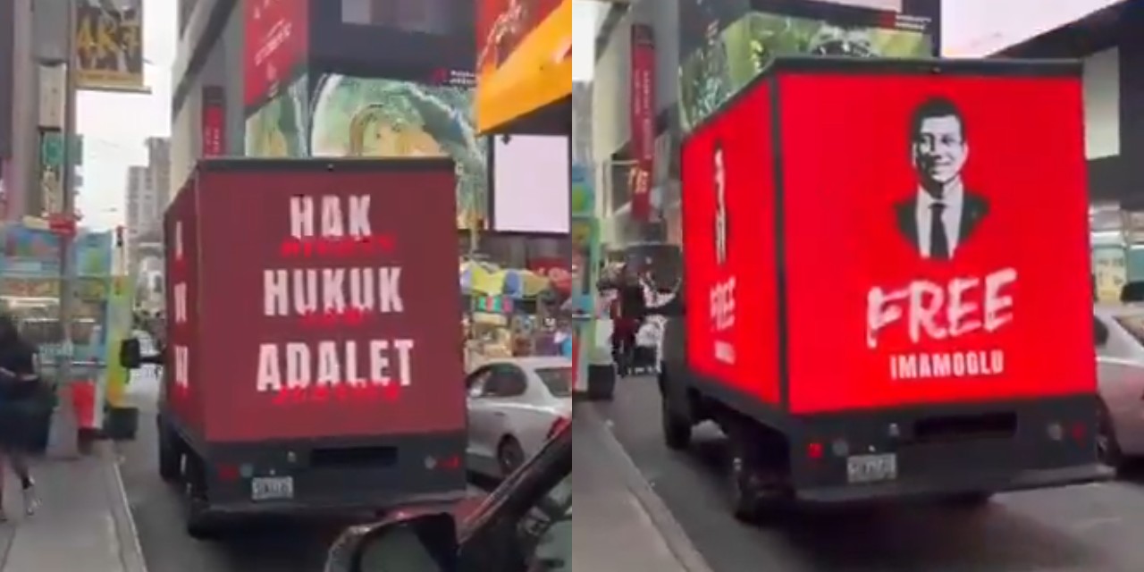 Erdoğan'a ABD'de “Free İmamoğlu” sürprizi