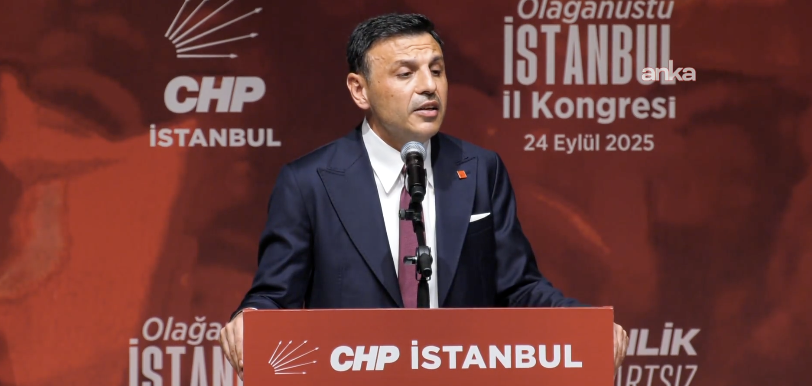 CHP İstanbul İl Başkanı Özgür Çelik engellenmek istenen kongrede söz aldı: Kayyımı def eden delegelere teşekkür ederim