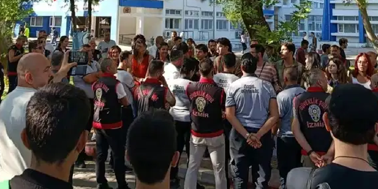 Ege Üniversitesi'nde öğrencilere polis müdahalesi: 20 öğrenci gözaltına alındı