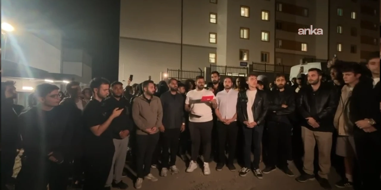 Gölbaşı KYK Yurdu’nda öğrencilerden eylem: İnsanca yaşayacak koşullar istiyoruz