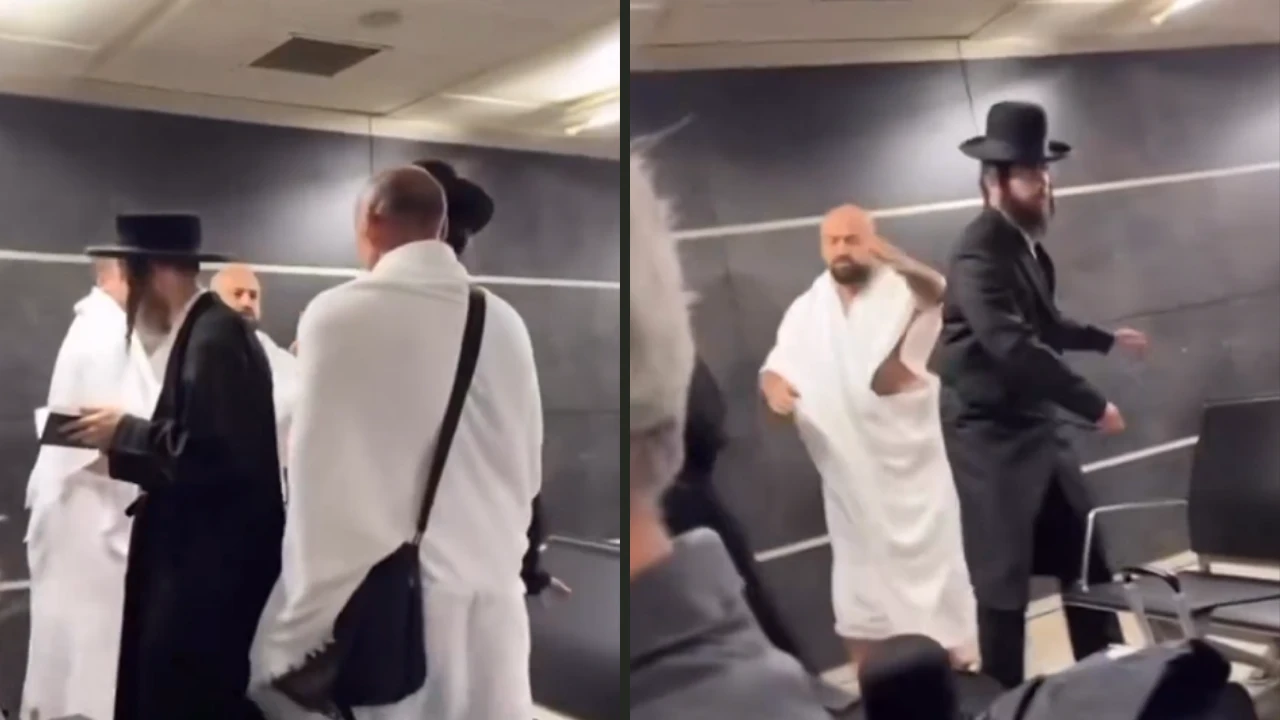 Sabiha Gökçen'de umre yolcuları ile Yahudi yolcular arasında gerginlik