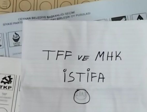 Sandıktan "TFF ve MHK istifa" çıktı
