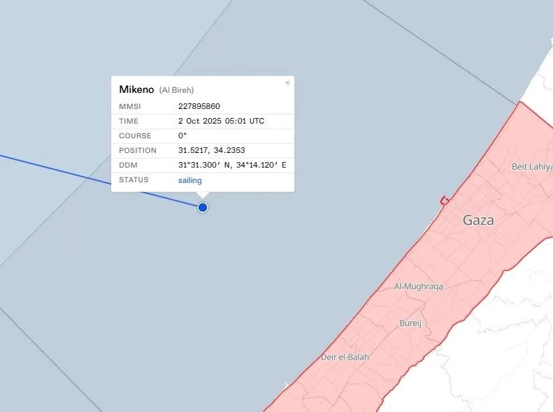 Sumud Filosu'ndan 'Mikeno' gemisi İsrail ablukasını deldi