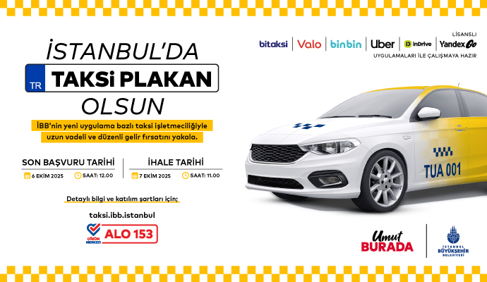 İstanbul’da yeni taksi modeli için ihale 7 Ekim’de