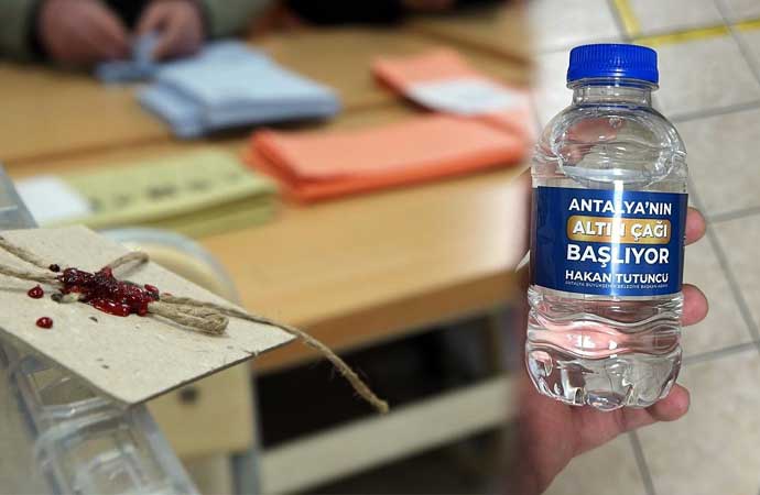 Antalya'da seçim yasağı tanınmadı: Dağıtılan kumanyalarda AKP propagandası yapıldı