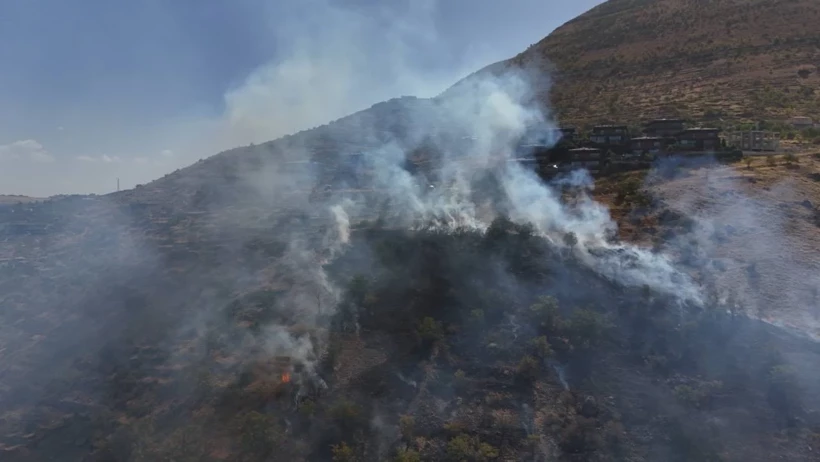 Patlıcan közlerken ormanı yaktılar!