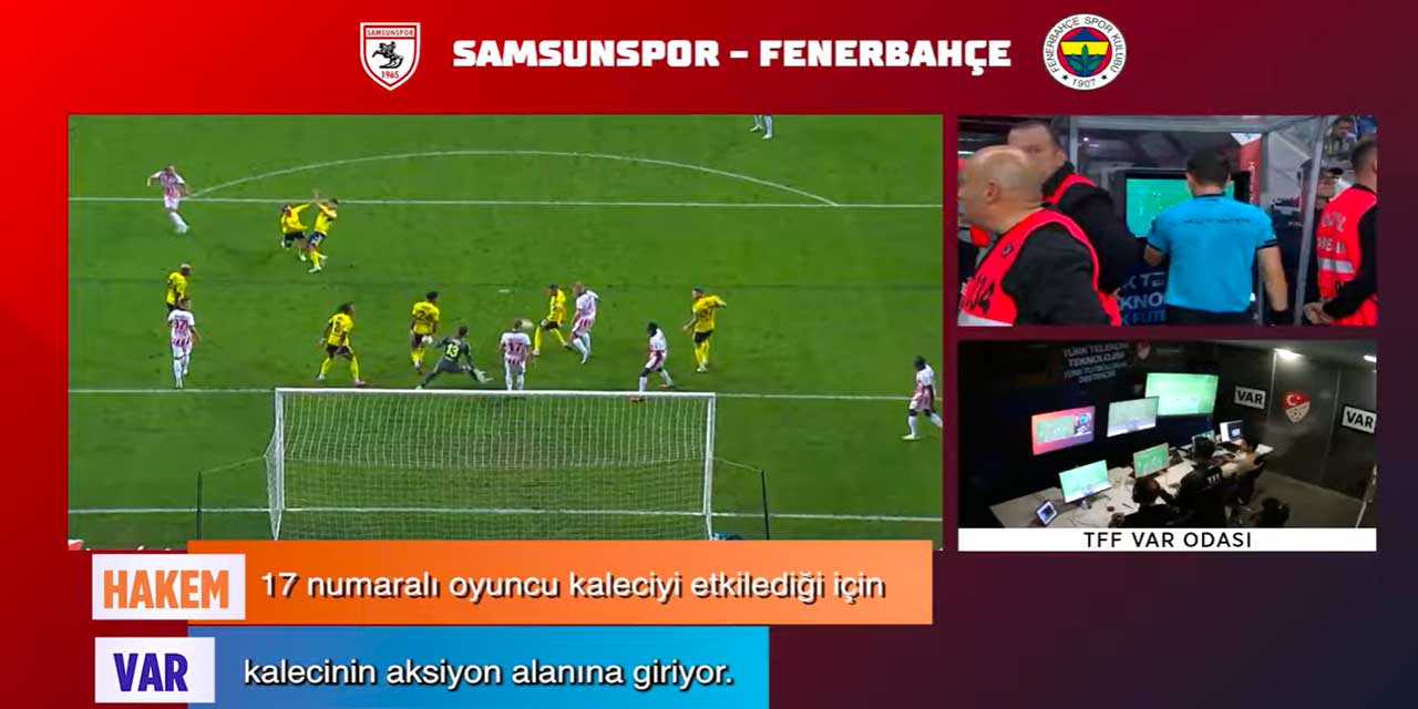 TFF VAR kayıtlarını açıkladı: Samsunspor'un golü neden iptal edildi?