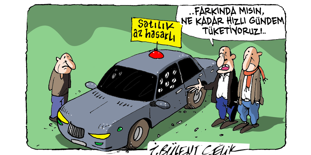 İ. Bülent Çelik'in 7 Ekim 2025 tarihli karikatürü