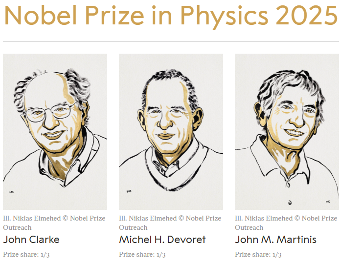 2025 Nobel Fizik Ödülü sahipleri açıklandı