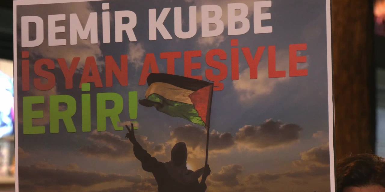 Ankara'da gençler Filistin için sokakta