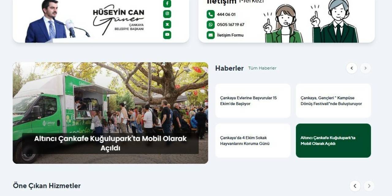 Çankaya'nın yeni web sitesi vatandaşa kolaylık sunuyor