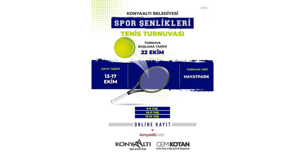 Konyaaltı'nda Cumhuriyet Bayramı'na özel tenis heyecanı