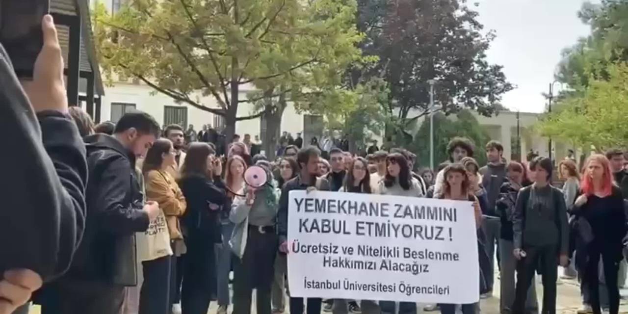 İstanbul'da öğrencilerin yemekhane zamlarına karşı sesleri yükseldi